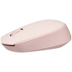 Logitech M171 optická myš, přenos bezdrátový, 3 tlačítko, 1000 dpi, růžová