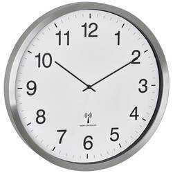 TFA Dostmann 60.3548.02 DCF nástěnné hodiny 508 mm x 65 mm , bílá, stříbrná, velký displej