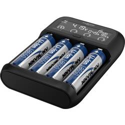 Ansmann Lithium 4 Universalladegerät mit 2x 18650 Akkuzellen (2600mAh) Nabíječka Li-Ion, LiFePO4, NiMH 18500, 18650, 14500, 16340, 17670, 22650, 26650