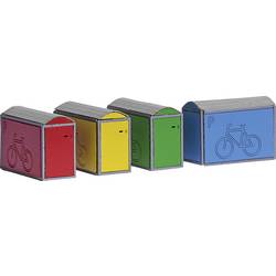 Busch 1988 Cyklistické boxy H0 4 stavebnice