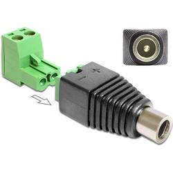 Delock 65423 DC (proud) adaptér [1x DC zásuvka 5,5 mm - 1x 2pólové] černá, zelená