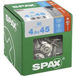 SPAX 4577000450456 Klempířský šroub 4.5 mm 45 mm T-STAR plus nerezová ocel A2 80 ks