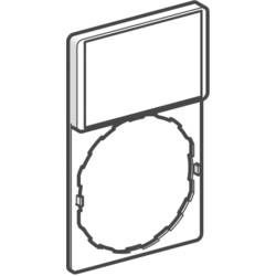Schneider Electric ZBY6101 držák štítků se štítkem (d x š) 50 mm x 30 mm bez potisku černá, červená 1 ks