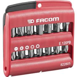 Facom E.120PB sada bitů, 28dílná, křížový PH, křížový PZ, inbus, vnitřní šestihran (TX), 1/4 (6,3 mm)