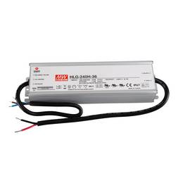 MW Mean Well HLG-240H-36 LED driver, napájecí zdroj pro LED konstantní napětí, konstantní proud 241 W 6.7 A 36 V/DC PFC spínací obvod , ochrana proti přepětí 1