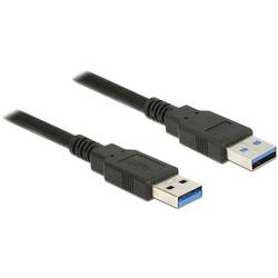 Delock USB kabel USB 3.2 Gen1 (USB 3.0 / USB 3.1 Gen1) USB-A zástrčka, USB-A zástrčka 1.50 m černá 85061