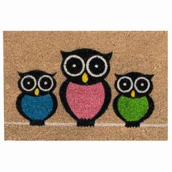 Siena HOME 147-1-402-417 Coco Owls rohožka (d x š) 60 cm x 40 cm hnědá