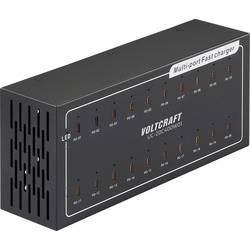 VOLTCRAFT UC-20C400W01 USB nabíječka, USB Power Delivery (USB-PD) , 20x USB-C®, 400 W, Dodávka energie, černá