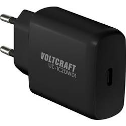 VOLTCRAFT UC-1C20W01 USB nabíječka, GaN, 1x USB-C®, 20 W, Dodávka energie, Power Delivery 3.0, černá
