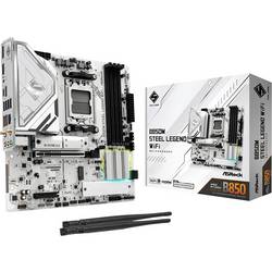 ASRock B850M Steel Legend Základní deska Socket (PC) AMD AM5 Tvarový faktor Micro-ATX Čipová sada základní desky AMD® B850