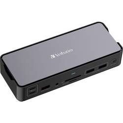Verbatim USB-C® dokovací stanice CDS-15 Vhodné pro značky (dokovací stanice pro notebook): univerzální napájení USB-C®, integrovaná čtečka karet