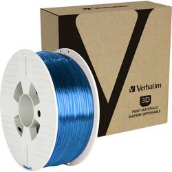 Verbatim 55064 55064 vlákno pro 3D tiskárny PETG plast Nárazuvzdorný, flexibilní 2.85 mm 1 kg modrá, transparentní 1 ks