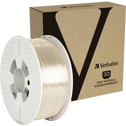 Verbatim 55051 55051 vlákno pro 3D tiskárny PETG plast Nárazuvzdorný, flexibilní 1.75 mm 1 kg transparentní 1 ks