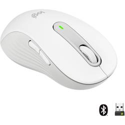 Logitech Signature M650 L LEFT optická myš, přenos bezdrátový, Bluetooth®, 5 tlačítko, 4000 dpi, bílá