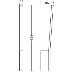 Philips Hue LED nástěnný reflektor 871951434344300 Hue White & Col. Amb. Liane Wandleuchte weiß 900lm pevně vestavěné LED 12.2 W