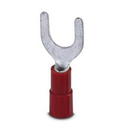 Phoenix Contact 3240036 vidlicové kabelové oko 0.50 mm² 1.50 mm² Ø otvoru=6.5 mm částečná izolace červená 100 ks