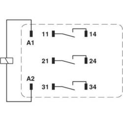 Phoenix Contact REL-PR3- 24AC/3X1, 2903707 relé, 440 V/AC, 16 A, 1 ks