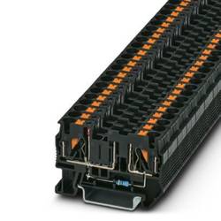 Phoenix Contact 3208951 jisticí řadová svorka 6.2 mm rychlé připojení černá 50 ks