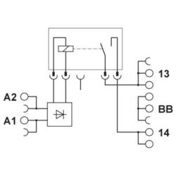 Phoenix Contact PLC-RSC- 24DC/ 1ICT/ACT reléový modul, 24 V/DC, 6 A, 1 spínací kontakt, 1 ks