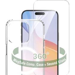4Smarts 360° Premium Protection Set zadní kryt na mobil Apple iPhone 16 Pro Max transparentní indukční nabíjení 541193