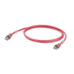 Weidmüller 1166030030 RJ45 síťové kabely, propojovací kabely CAT 6A S/FTP 3.00 m červená UL certifikace 1 ks