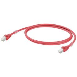 Weidmüller 1166030005 RJ45 síťové kabely, propojovací kabely CAT 6A S/FTP 0.50 m červená 1 ks