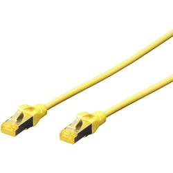 Digitus DK-1644-A-050/Y RJ45 síťové kabely, propojovací kabely CAT 6A S/FTP 5.00 m žlutá bez halogenů, kroucené páry , s ochranou, samozhášecí 1 ks