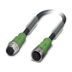 Phoenix Contact SAC-8P-M12MS/ 1,5-PUR/M12FS připojovací kabel pro senzory - aktory, 1522697, piny: 8, 1.50 m, 1 ks