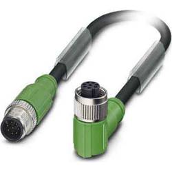 Phoenix Contact SAC-8P-M12MS/ 1,5-PUR/M12FR SH připojovací kabel pro senzory - aktory, 1523036, piny: 8, 1.50 m, 1 ks