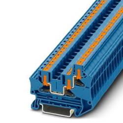Phoenix Contact PTV 4-TWIN BU 1088732 řadová svorka průchodky Pólů: 2 0.2 mm² 6 mm² modrá 50 ks