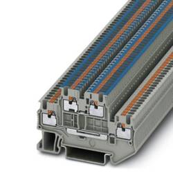 Phoenix Contact 3208544 dvojitá svorka 3.5 mm rychlé připojení šedá 50 ks