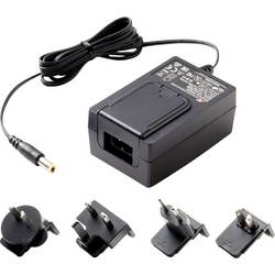 Dehner Elektronik SYS 1888-1824 inkl. Plug-Set EU/US/UK/AU + Anschlusskabel IEC 60320 C7 Stolní a zásuvkový napájecí zdroj AC/DC 24 V/DC 18 W s adaptérem pro