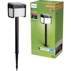 Philips LED 929004631901 Ezra venkovní solární stojanové světlo LED pevně vestavěné LED 1.8 W černá