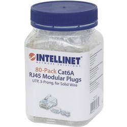 Intellinet Kabel, 790659, zástrčka RJ45, CAT 3, CAT 4, CAT 5, CAT 5e, CAT 6, CAT 6A, piny:8P8C, 80 ks