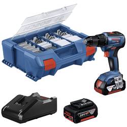 Bosch Professional GSR 18V-55 aku vrtací šroubovák, 18 V, 4.0 Ah Li-Ion vč. 2x aku, vč. nabíječky, vč. příslušenství, bezkartáčové, 06019H5209