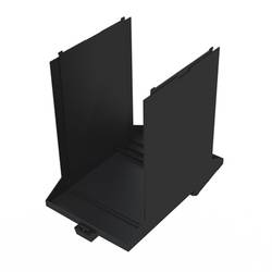 Electronics housings, OMNIMATE Housing - series CH20MBlack, Base element, Width: 67,5 mm
