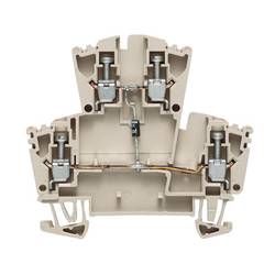 W-Series, Component terminal, Rated cross-section: 2,5 mm², Screw connection, Direct mounting WDK 2.5 1D A.2 1023300000 Tmavě béžová Weidmüller 25 ks