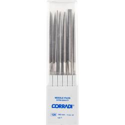 PFERD TOOLS 12320143 Sada jehlových pilníků CORRÁDI švýcarská drážka 1 v plastovém boxu Délka 140 mm 1 ks