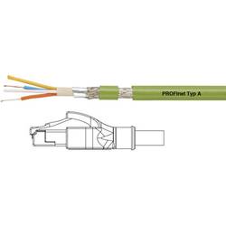 HELU 806396-1 RJ45 síťové kabely, propojovací kabely CAT 5e SF/UTP 3.00 m zelená PVC plášť, tuhý vnitřní vodič, stínění pletivem, fóliové stínění 1 ks