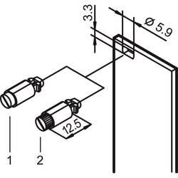nVent SCHROFF 21101847 19 palec montážní materiál šedá