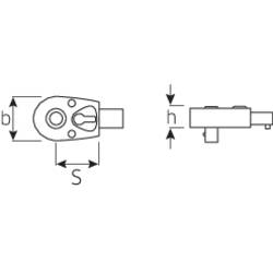 Stahlwille 725QR/20, 58253020, zástrčný čtyřhran, 1/2 (12,5 mm), 200 Nm (max)