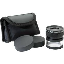 Ideal Tek M12102 ruční lupa s měřicí stupnicí, zvětšení: 10 x, Velikost objektivu: (Ø) 19 mm