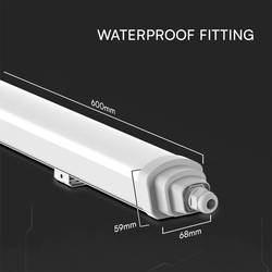 V-TAC VT-12017 LED světlo do vlhkých prostor Energetická třída (EEK2021): E (A - G) LED LED 18 W bílá bílá