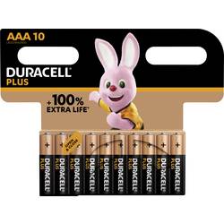 Duracell Plus Power mikrotužková baterie AAA alkalicko-manganová 1.5 V 10 ks
