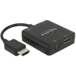 Delock 62784 HDMI / micro USB B adaptér [1x HDMI zástrčka - 1x HDMI zásuvka, micro USB zásuvka ] černá