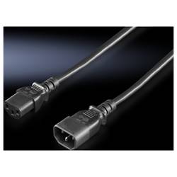 Rittal napájecí prodlužovací kabel [1x IEC zástrčka C14 10 A - 1x IEC C13 zásuvka 10 A] 1.80 m černá