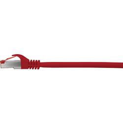 Renkforce RF-5276306 RJ45 síťové kabely, propojovací kabely CAT 6 S/FTP 3.00 m červená s ochranou, pozlacené kontakty, samozhášecí 1 ks