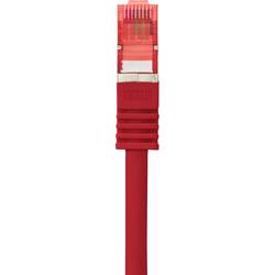 Renkforce RF-5276306 RJ45 síťové kabely, propojovací kabely CAT 6 S/FTP 3.00 m červená s ochranou, pozlacené kontakty, samozhášecí 1 ks