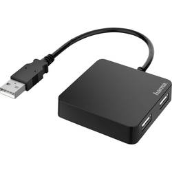 Hama 4 porty USB 2.0 hub černá