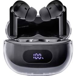 Intenso Buds Plus T310AE schwarz Headset do uší (In Ear) Bluetooth® stereo černá Potlačení hluku Nabíjecí pouzdro, Indikátor nabití, dotykové ovládání mobil